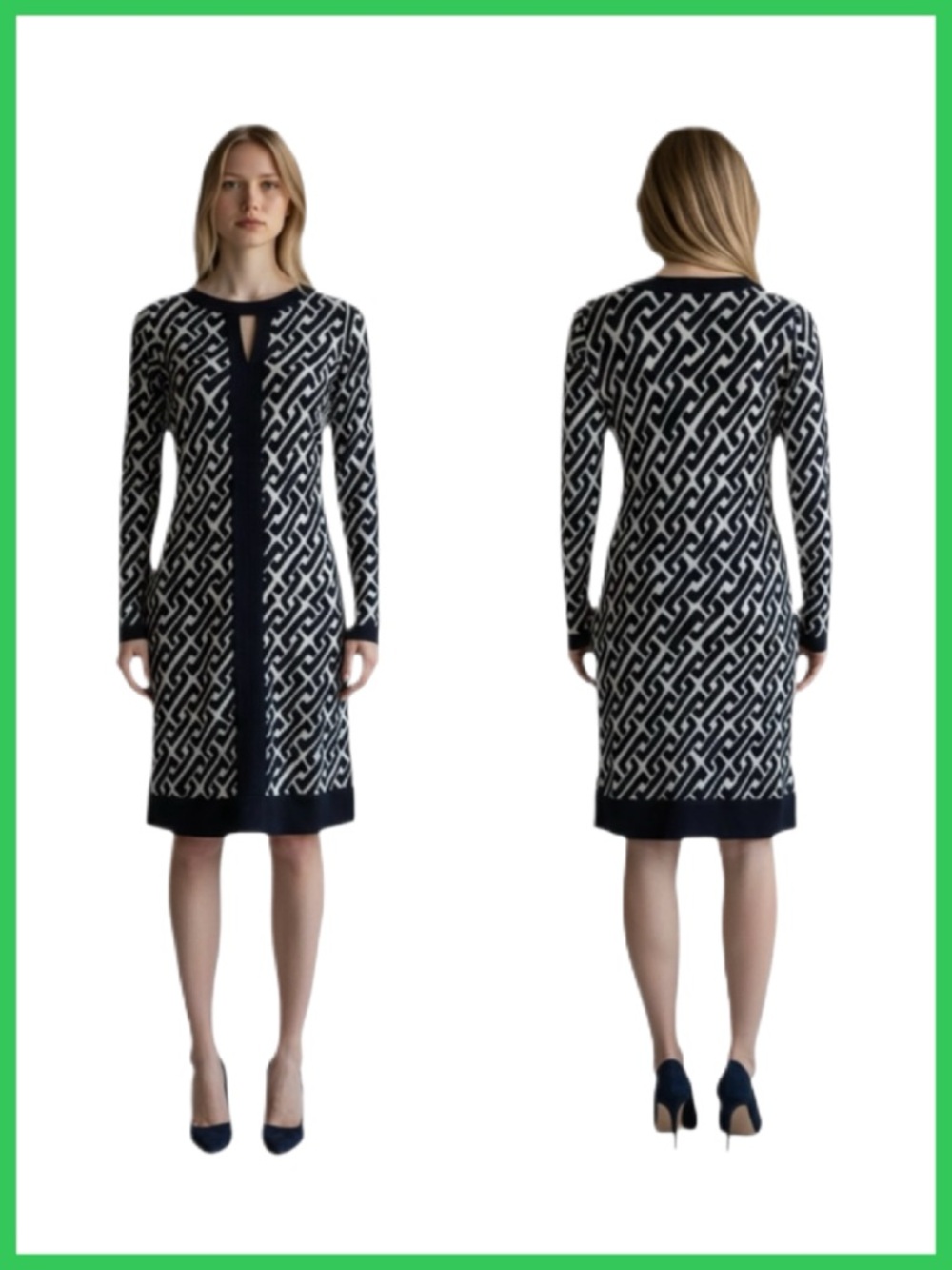 INC International Concepts Geometric Print Shift Dress